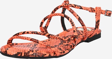 BUFFALO Strap Sandals in Orange: front
