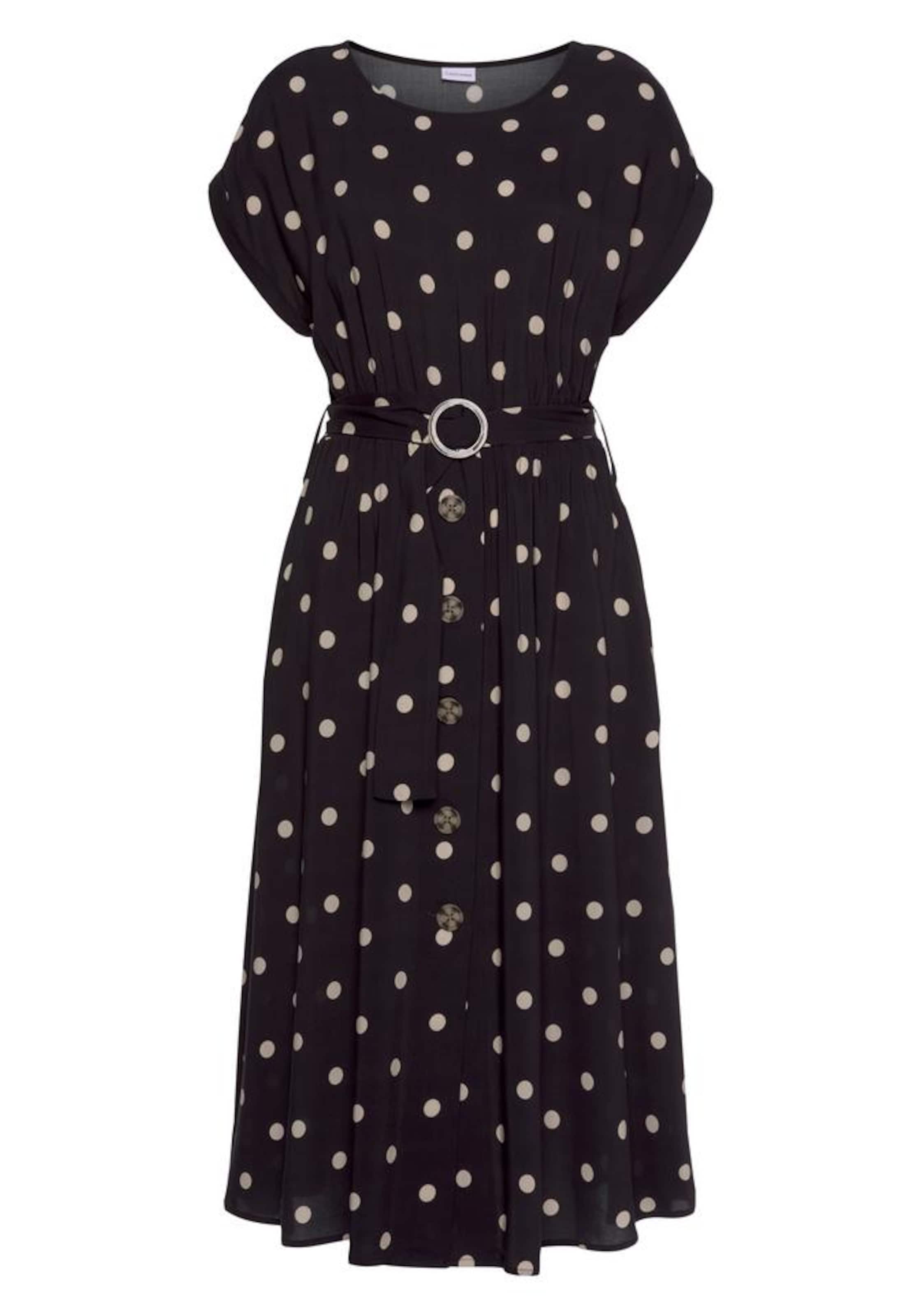 LASCANAHaljina - crna boja: prednji dio