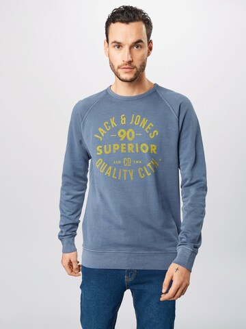 Coupe regular Sweat-shirt JACK & JONES en bleu : devant