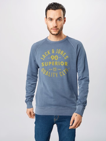 JACK & JONES Regular fit Tréning póló - kék: elől