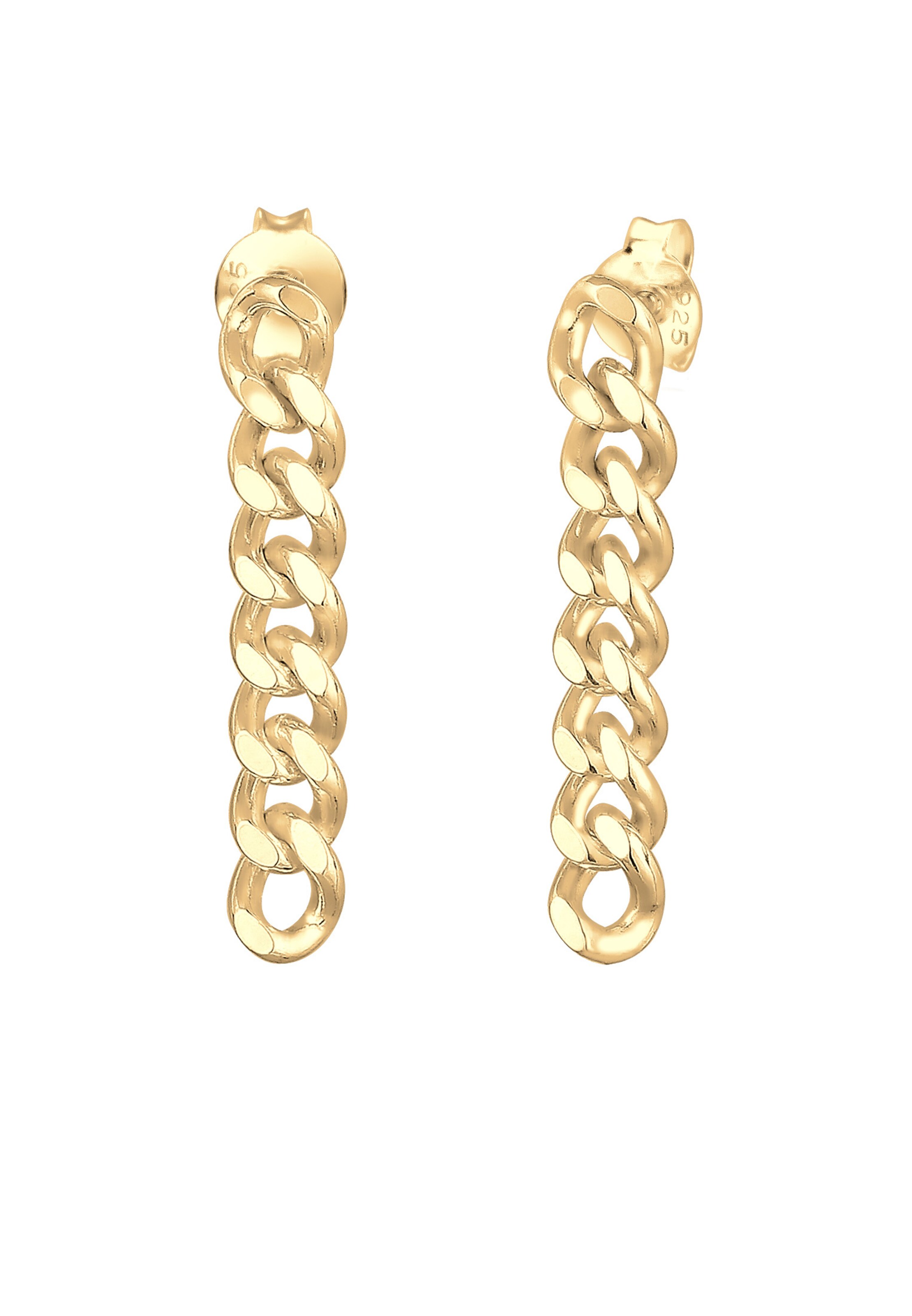 ELLI Earrings 'Twisted' in Gold: front