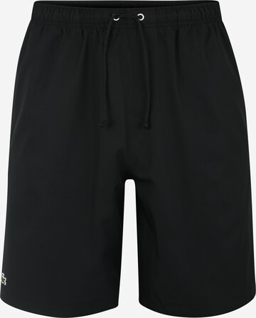 Lacoste Sport Workout Pants in Black: front