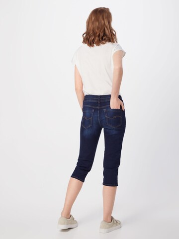 QS Slimfit Jeans 'Bermuda' in Blau: zadná strana