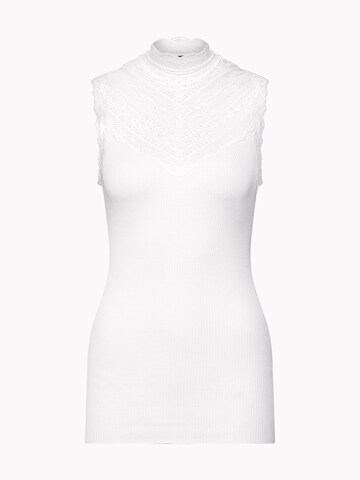 Tops en tricot rosemunde en blanc : devant