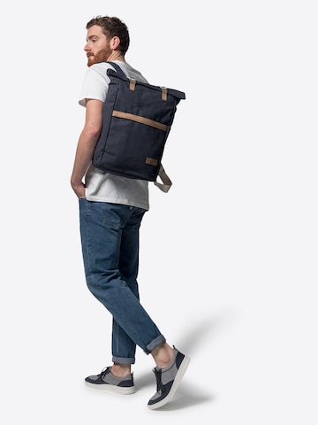 MELA Rucksack 'Ansvar I' (GOTS) in Blau: Vorderseite