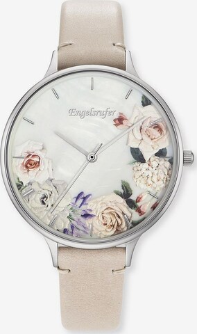 Engelsrufer Analog Watch 'Blume, Erwa-Flower-LBE1-LS' in Beige: front