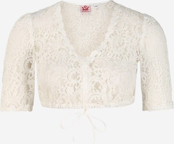 Blouse folklorique 'Hadia' SPIETH & WENSKY en blanc : devant