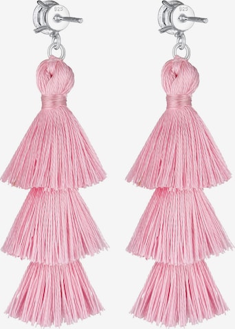 ELLI Ohrringe 'Tassel' in Pink