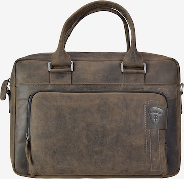 STRELLSON Document Bag 'Richmond' in Brown: front