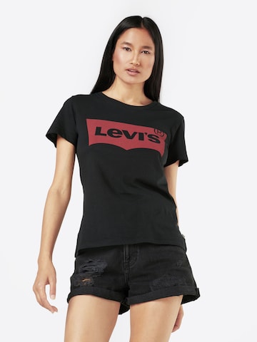 LEVI'S ® Shirt 'The Perfect Tee' in Zwart: voorkant