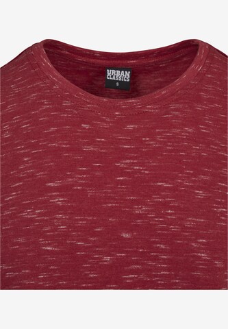 Urban Classics Shirt 'Space Dye Turnup Tee' in Rood