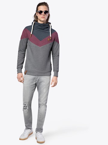 naketano Sweatshirt 'Kifferboarder' in Grey