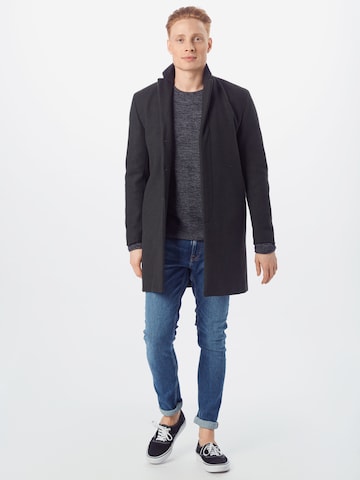 INDICODE JEANS - Regular Fit Pullover 'Christian' em cinzento