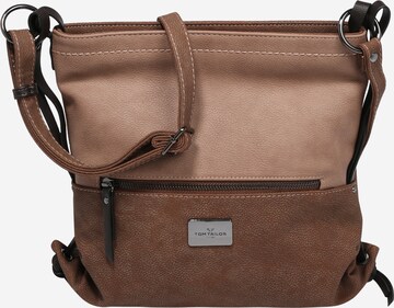 TOM TAILOR Crossbody Bag 'Elin' in Brown: front