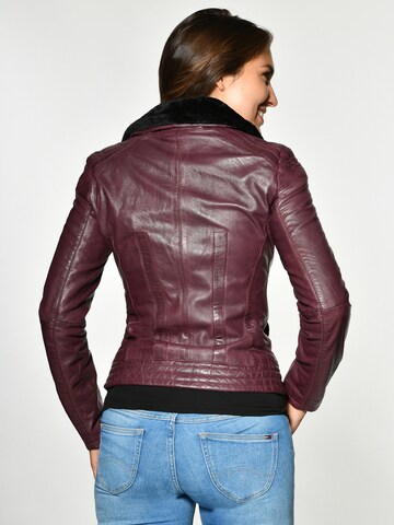 Maze Lederjacke mit weichem Kragen 'Morelia' in Mischfarben