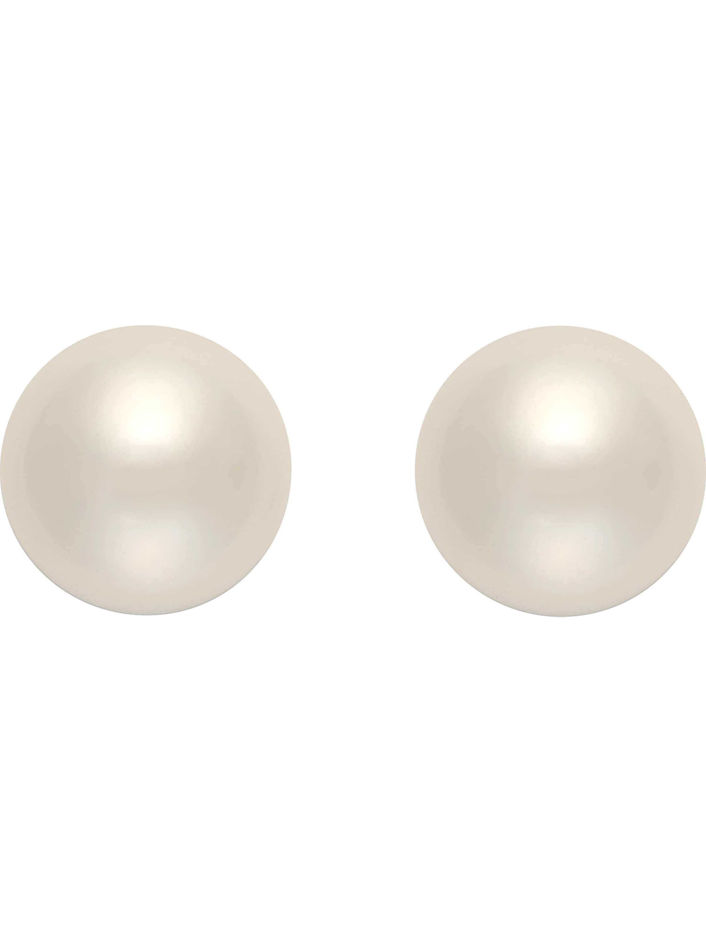 CHRIST Earrings '87476472' in White: front