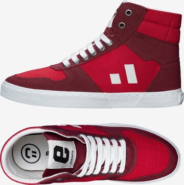 Ethletic High-Top Sneakers in Red