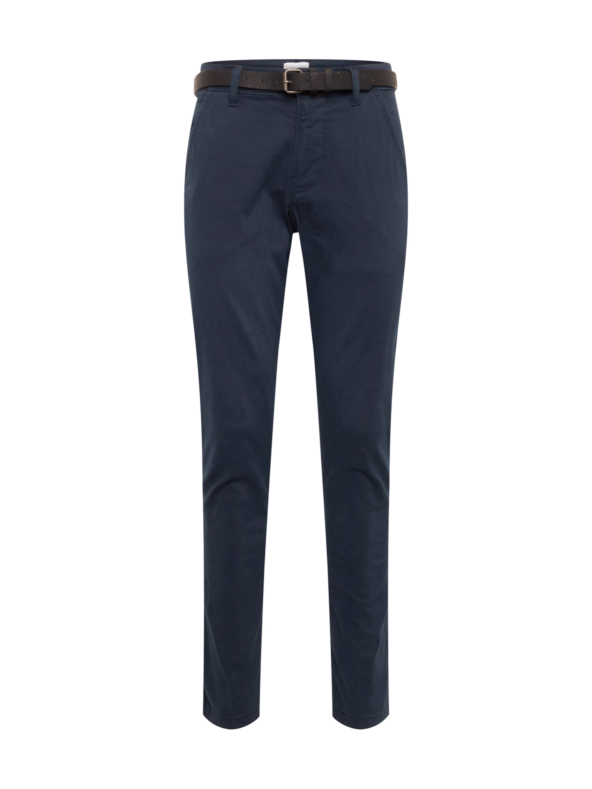 Pantalon chino Lindbergh en bleu : devant