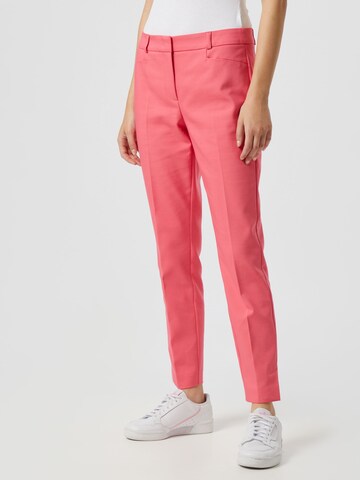 COMMA Slimfit Kalhoty s puky – pink: přední strana