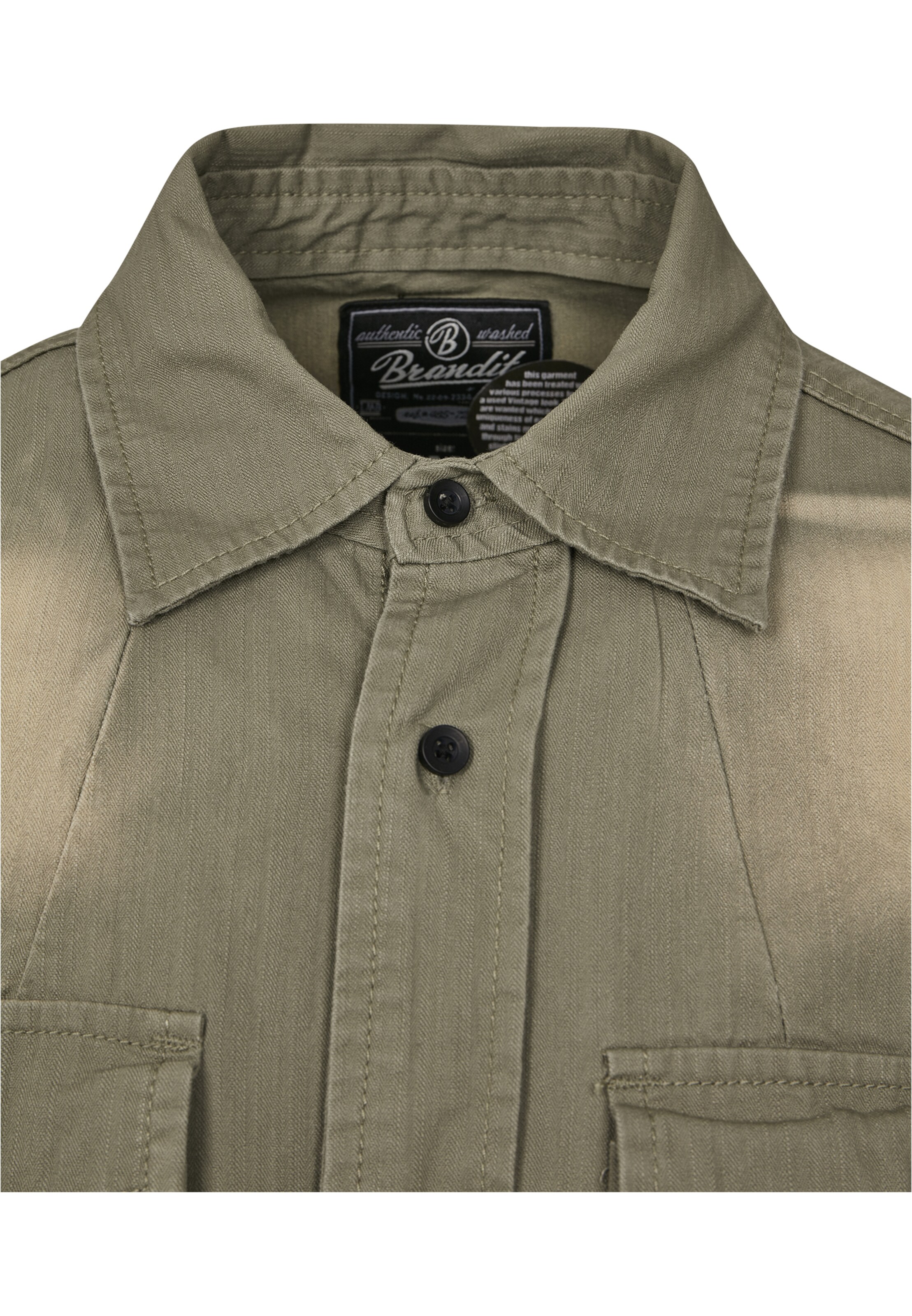 Brandit Regular fit Srajca 'Hardee' | zelena barva