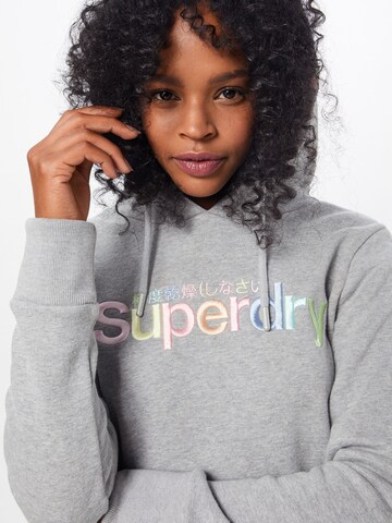 Superdry Sweatshirt 'Rainbow' in Grau