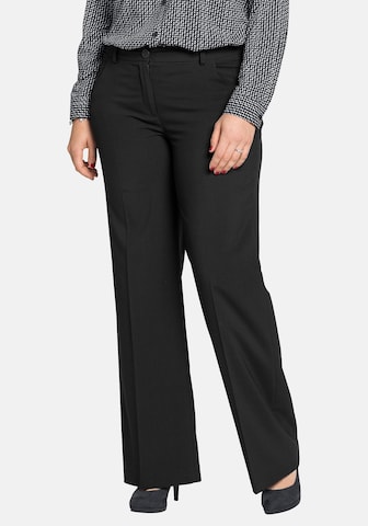 regular Pantaloni con piega frontale di SHEEGO in nero: frontale