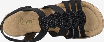 Rieker Strap Sandals in Black