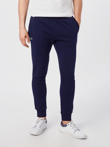 Effilé Pantalon LACOSTE en bleu : devant