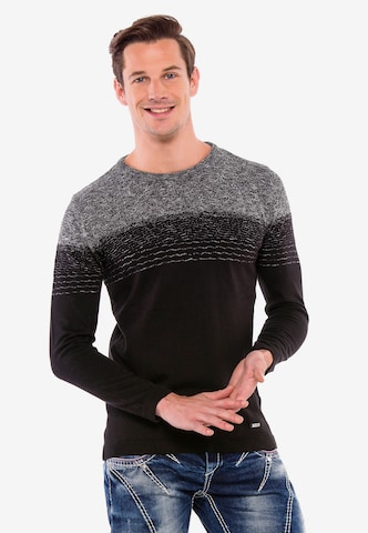 CIPO & BAXX Sweater in Black: front