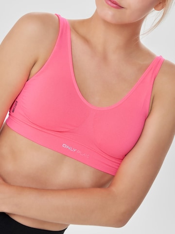 Bustier Soutien-gorge de sport ONLY PLAY en rose : devant