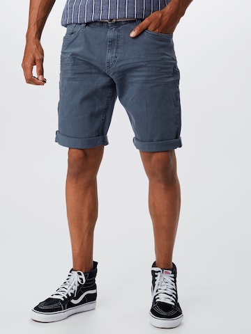 TOM TAILOR Regular Shorts 'Josh' in Blau: predná strana