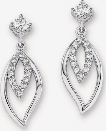 AMOR Earrings in Silver: front