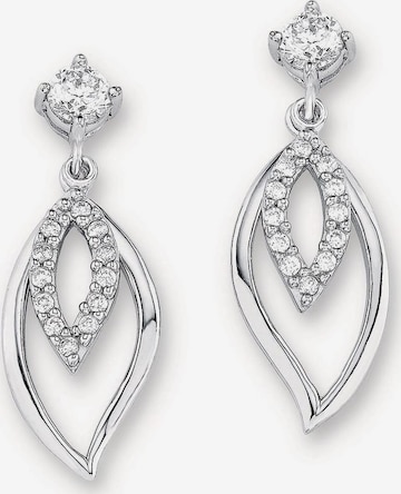 AMOR Earrings in Silver: front