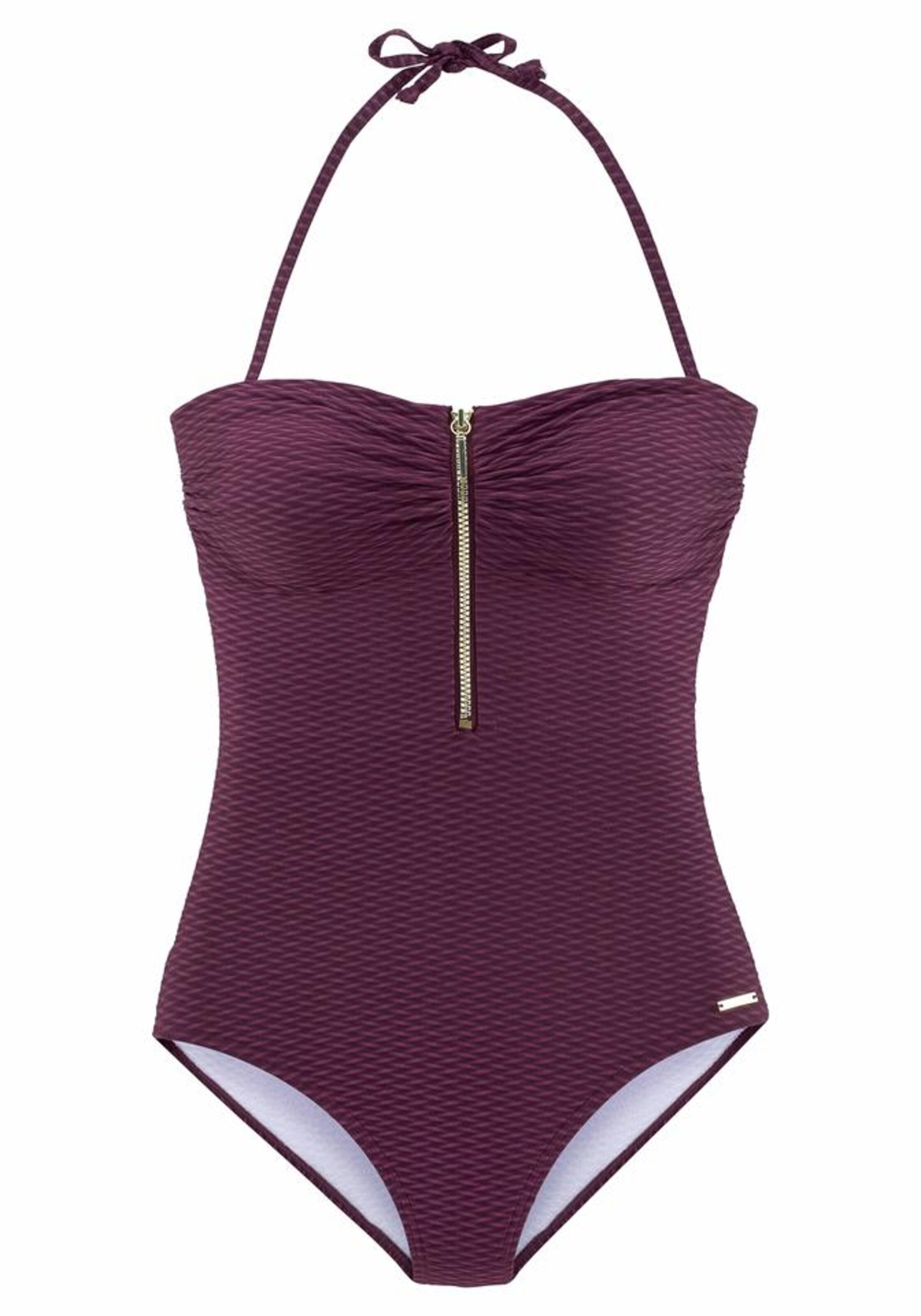 BRUNO BANANI - Bandeau-Badeanzug in beere