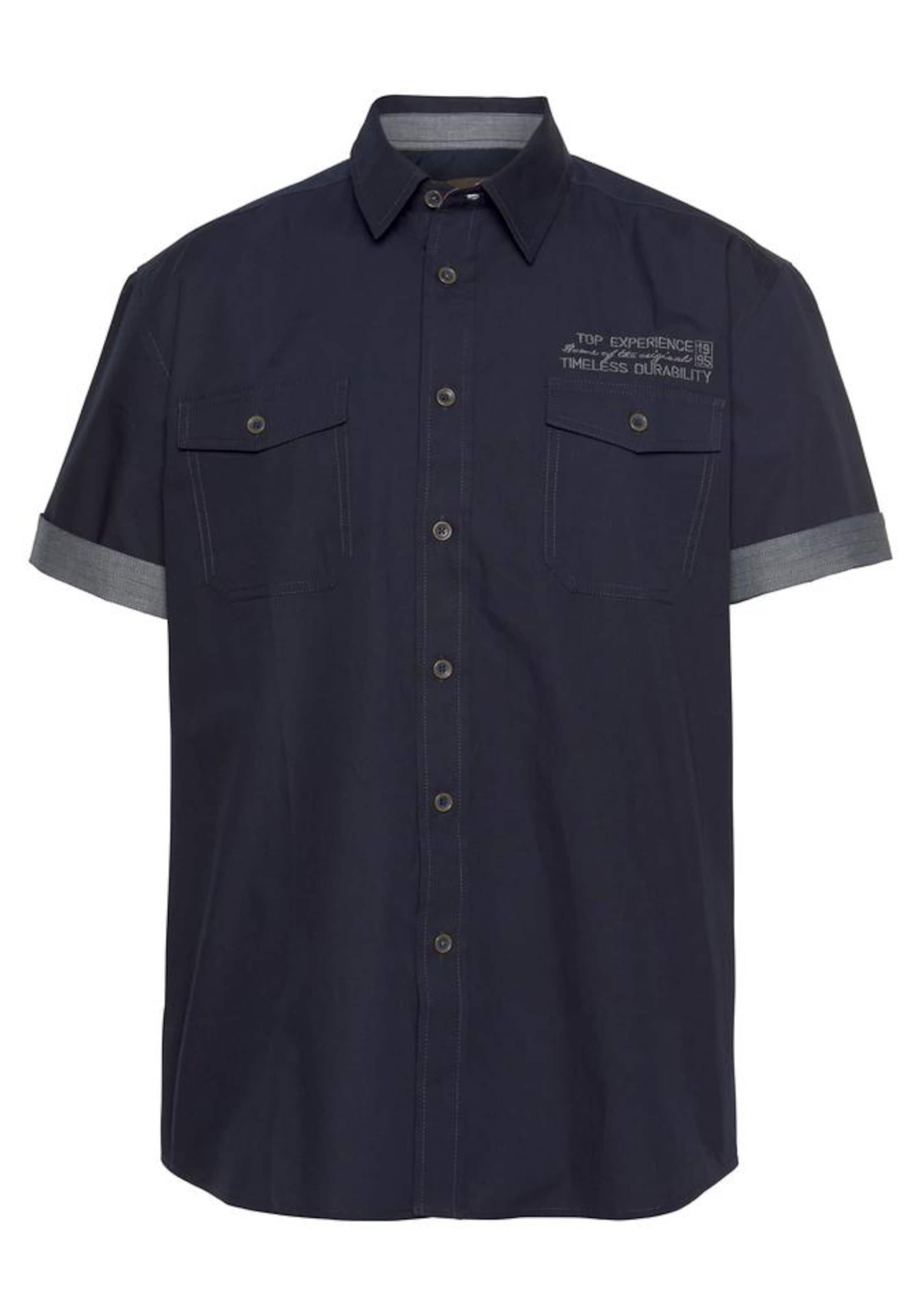 Man's World Comfort Fit Hemd in Blau: Vorderseite