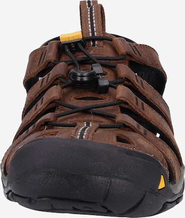 KEEN Sandal 'CLEARWATER CNX' i brun
