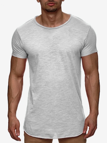 INDICODE JEANS Shirt 'Willbur' in Grijs: voorkant