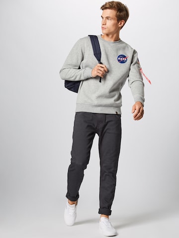 Regular fit Bluză de molton de la ALPHA INDUSTRIES pe gri