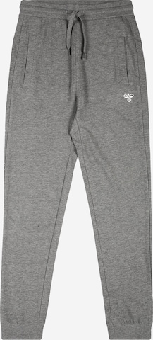 Hummel Tapered Broek 'PLESS' in Grijs: voorkant