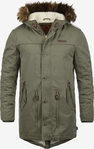 INDICODE JEANS Winterparka 'Pulsoor' in Groen: voorkant