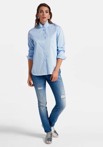 Peter Hahn Bluse in Blau