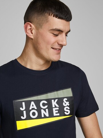 mėlyna JACK & JONES Standartinis modelis Marškinėliai: priekis