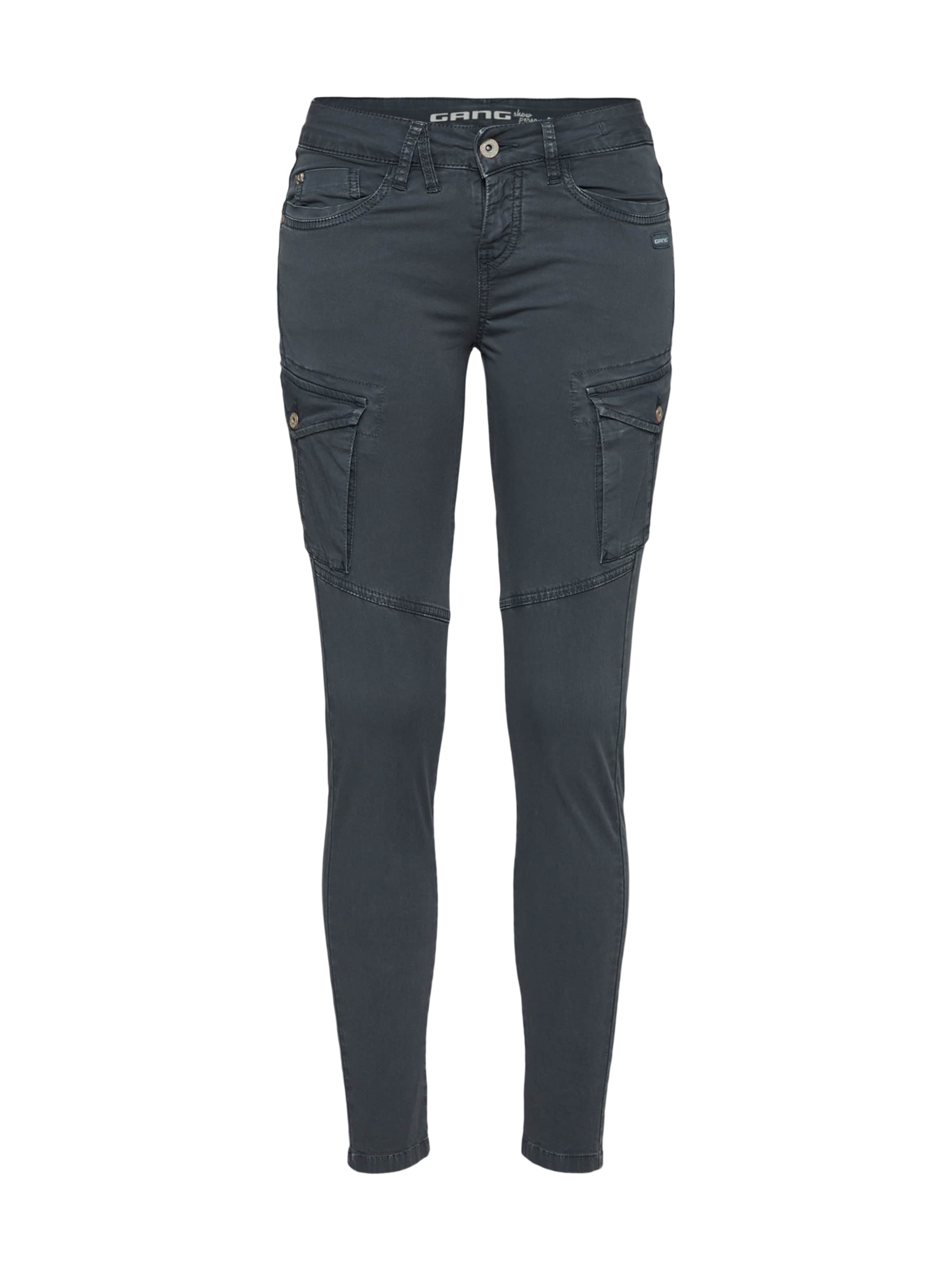 Gang - Cargobroek 'GIOIA CARGO' in de kleur Grey denim