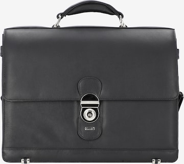 Alassio Document Bag 'Monza' in Black: front