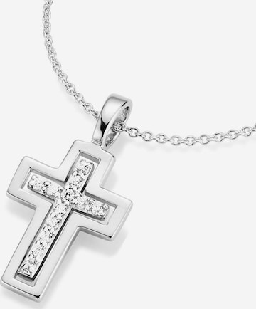 FIRETTI Necklace 'Kreuz' in Silver: front