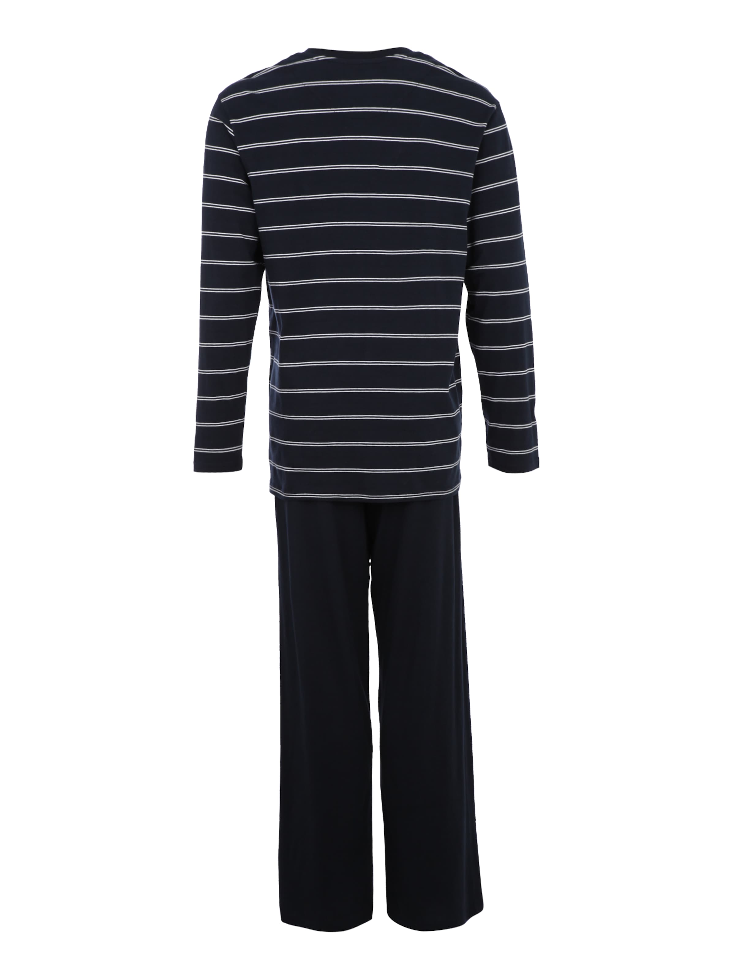 SCHIESSER Pyjama lang in Blauw