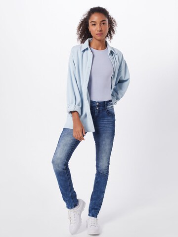 STREET ONE Slimfit Jeans 'Jane' in Blau