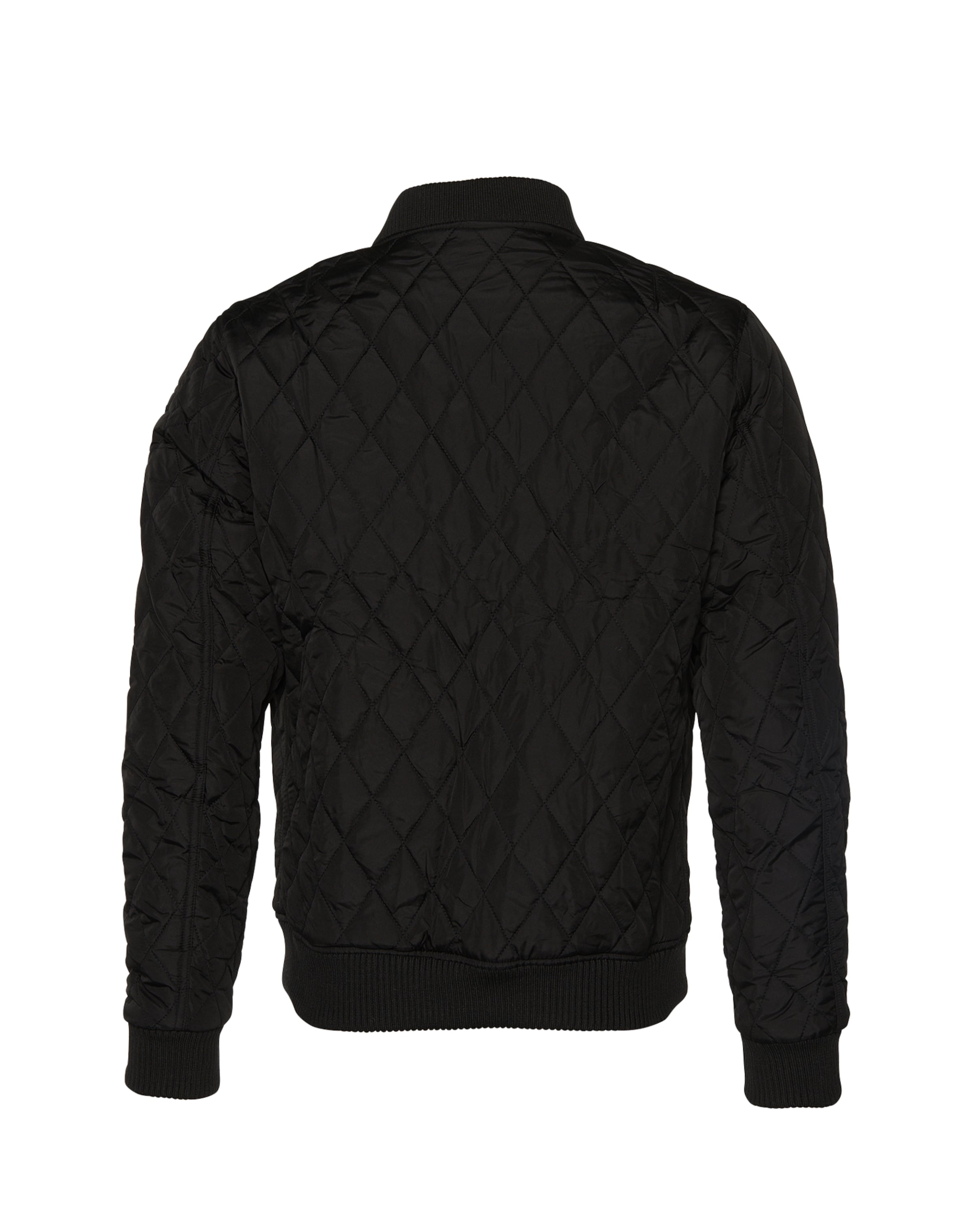 Urban Classics Átmeneti dzseki 'Diamond Quilt' - fekete