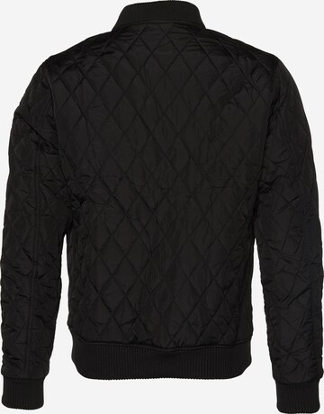 Urban Classics Between-season jacket 'Diamond Quilt' in Black