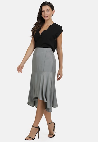 DreiMaster Maritim Skirt in Grey: front